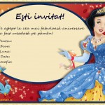 alba ca zapada invitatii, invitatii petrecere, invitatii de party, invitatii petrecere cu alba ca zapada