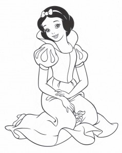alba ca zapada, fise de colorat, planse de colorat, activitati copii, fise de colorat cu alba ca zapada, coloram alba ca zapada, Snow White Coloring Pages 02