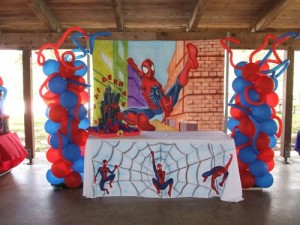 decoratii party spiderman