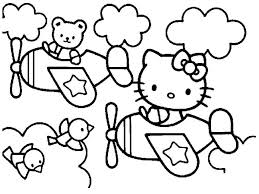 fise de colorat, planse de colorat cu hello kitty, printabile, activitati copii,hello kitty printable coloring pages, printabile cu hello kitty