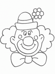 fise de colorat, planse de colorat, fise de colorat clown, clown de colorat, clown, clown de petrecere
