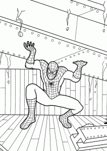 spiderman, fise de colorat spiderman, planse de colorat, printabile, fise de colorat cu spiderman, planse de colorat cu spiderman
