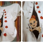 bluza gravida, cadouri gravide, idei cadouri gravide, cadouri baby shawer party, bluze gravide, bluze pictate manual de gravida, tricouri pictate manual gravida