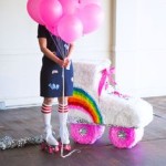 baloane cu heliu roz, pinata soy luna