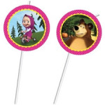 decor candy bar masha si ursul, paie-flexibile-de-baut-masha-and-the-bear-168374777