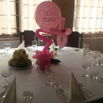 decor din baloane botez tematica roz