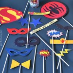 propsuri super eroi pt photo booth si candy bar
