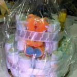 tort din scutece cadou de botez